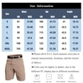 thumbnail image 2 of Cargo Shorts for Men Elastic Waist Drawstring Shorts Pants Lightweight Stretch Summer Casual Baggy Big and Tall Cargo Short Multi Pocket Quick Dry Bottom,Brown 2XL, 2 of 4