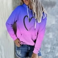 thumbnail image 2 of ShomPort Womens Cute Graphic Hoodies Sweatshirt Long Sleeve Pullover Fall Clothes (Purple 84), 2 of 4
