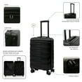thumbnail image 5 of DUKAP RAV 20" Hardside Luggage with Spinner Wheels, Handle and Trolley, Black, 5 of 7
