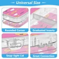 thumbnail image 4 of Plastic Pencil Box Large Capacity Pencil Boxes Clear Boxes with Snap-Tight Lid Stylish Office Supplies Storage Organizer Box Playful Cartoon Halloween Icons, 4 of 7