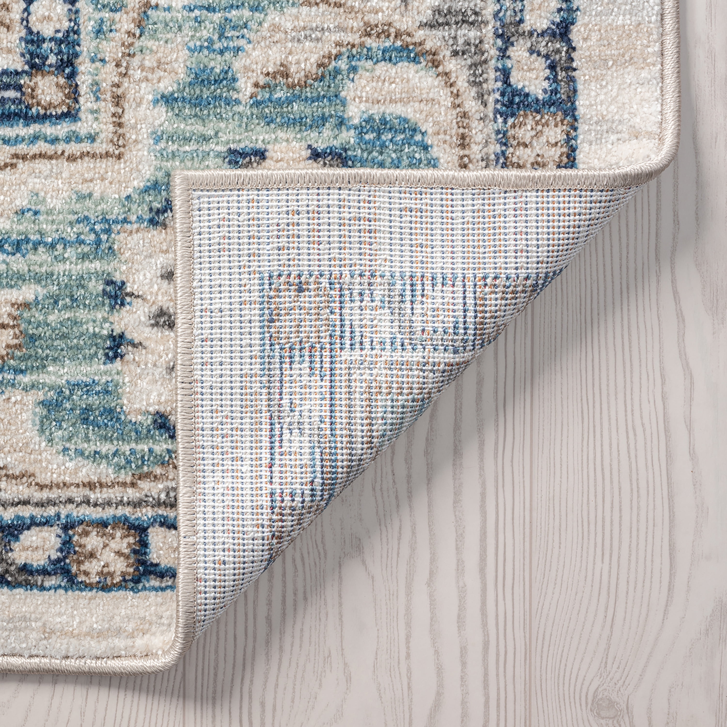 Transitional 2x8 Area Rug (2'3'' x 7'7'') Oriental Gray, Blue Indoor Runner Easy to Clean
