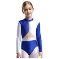 thumbnail image 2 of Miutii Gymnastics Leotards for Girls Ballet Dancewear Practice Outfits Keyhole Back One Piece Athletic Unitard Blue 12, 2 of 7