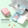 thumbnail image 2 of Pill Box Container Weekly Tablet Organizer Storage Case Multi Grids Pills Tablets Divider Hiking Camping Indoor Outdoor Health Care Dispenser Red, 2 of 8