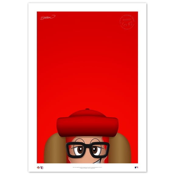 Cleveland Guardians Ketchup 24" x 36" Mascot Limited Edition Fine Art Print