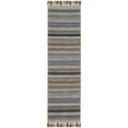 thumbnail image 3 of SAFAVIEH Montauk Lorenzo Striped Cotton Area Rug, Blue/Multi, 6' x 6' Square, 3 of 8