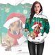 thumbnail image 2 of Sudadera con capucha de Navidad para hombre, ropa de calle 3D con estampado, jersey de manga larga con bolsillo, abrigo masculino, otoño, 2 of 4