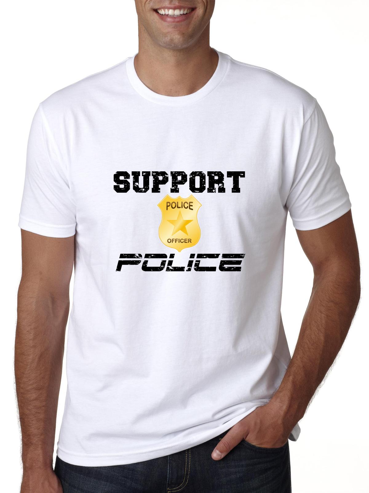Hollywood Thread Support Police Badge Shield Pride Men's TShirt