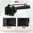 thumbnail image 4 of Interruptor de señal de giro interruptor combinado multifunción apto para Ford F-150 2005-2008 para Lincoln Mark LT 2006-2008 No.6L3Z13K359AA - Paquete de 1, 4 of 8