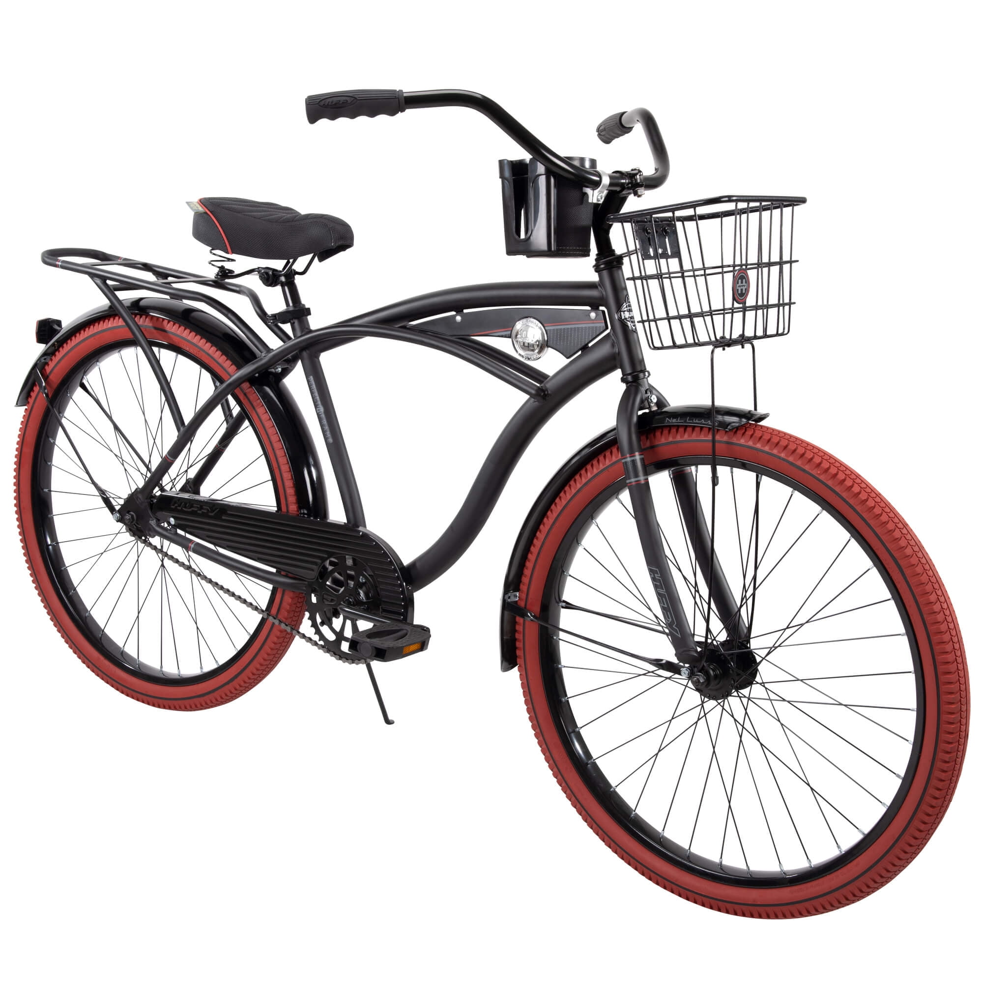 26" Men Beach Cruiser Bike Vintage Bicycle Comfort Seat Outdoor Cycling Black 