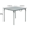 thumbnail image 3 of Mainstays 34" Square Resin Fold-in-Half Table, Gray, 3 of 6
