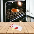 thumbnail image 2 of LEFU Funny Rooster Oven Mitts Heat Resistant Kitchen Gloves, Cute Rooster Design Pot Holders, Red White Yellow Linen Cooking Mitts for Baking and Cooking, Set of 1, 2 of 10