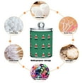 thumbnail image 6 of Yayeee 4 Pack Qtip Holder Bathroom Cotton Swab Canister with Lid Clear Dispenser Set, Christmas Trees, 6 of 6