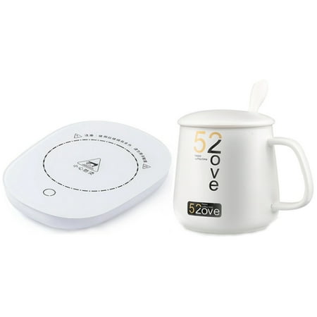 

Intelligent 55° Automatic Constant Temperature Heating Coaster Office Coffee Cup Heater Baby Hot Milk Insulation Saucer