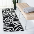 thumbnail image 4 of SAFAVIEH Florida Eleanor Animal Stripes Area Rug, Ivory/Black, 4' x 6', 4 of 11