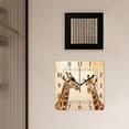 thumbnail image 3 of 10 Inch Wall Clock Battery Operated Silent Clock Decorative for Office, Kitchen, Outdoor, Living Room，Giraffe Beige Picture, 3 of 4