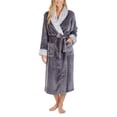 thumbnail image 1 of Carole Hochman Robe Portefeuille en Peluche pour Femmes, Gris Foncé, XX-Grand, 1 of 4
