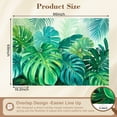 thumbnail image 3 of Wallpaper Tropical Green Leaf Monstera Palm Leaf Jungle Plant Peel and Stick Wall Murals 69"H x 96"W Removable PVC Wall Paper Self-Adhesive Wall Paintings Art Decor for Bedroom Living Room, 3 of 7