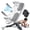 White, variant on 3-in-1 Home Gym Push Up Board Trainer, Push Up Stand with Resistance Bands and Timer for Full Upper Body Workout