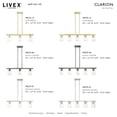 thumbnail image 3 of Livex Lighting - Clarion - 3 Light Linear Chandelier In Contemporary Style-14.75, 3 of 10