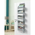 thumbnail image 4 of Pocket Hanging Organizer, Delamu 5-tier Over the Door Organizer for Diapers & Toys, Closet Door Organizer, Gray, 4 of 10