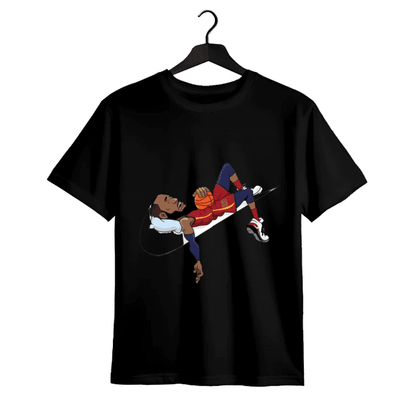 Camiseta gráfica divertida de jugadores, unisex, cuello redondo para hombre, estilo callejero de verano y primavera, informal, ropa, simple pero moderna, para fiestas y actividades al aire libre, rega