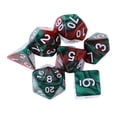 thumbnail image 2 of Paquete de 10x de 7 Dados Poliédricos Baoblaze para Juegos de Mesa Color Verde, 2 of 6
