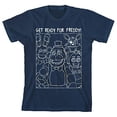 thumbnail image 3 of Five Nights at Freddy's Characters Get Ready for Freddy Boy's Navy T-shirt-M, 3 of 5