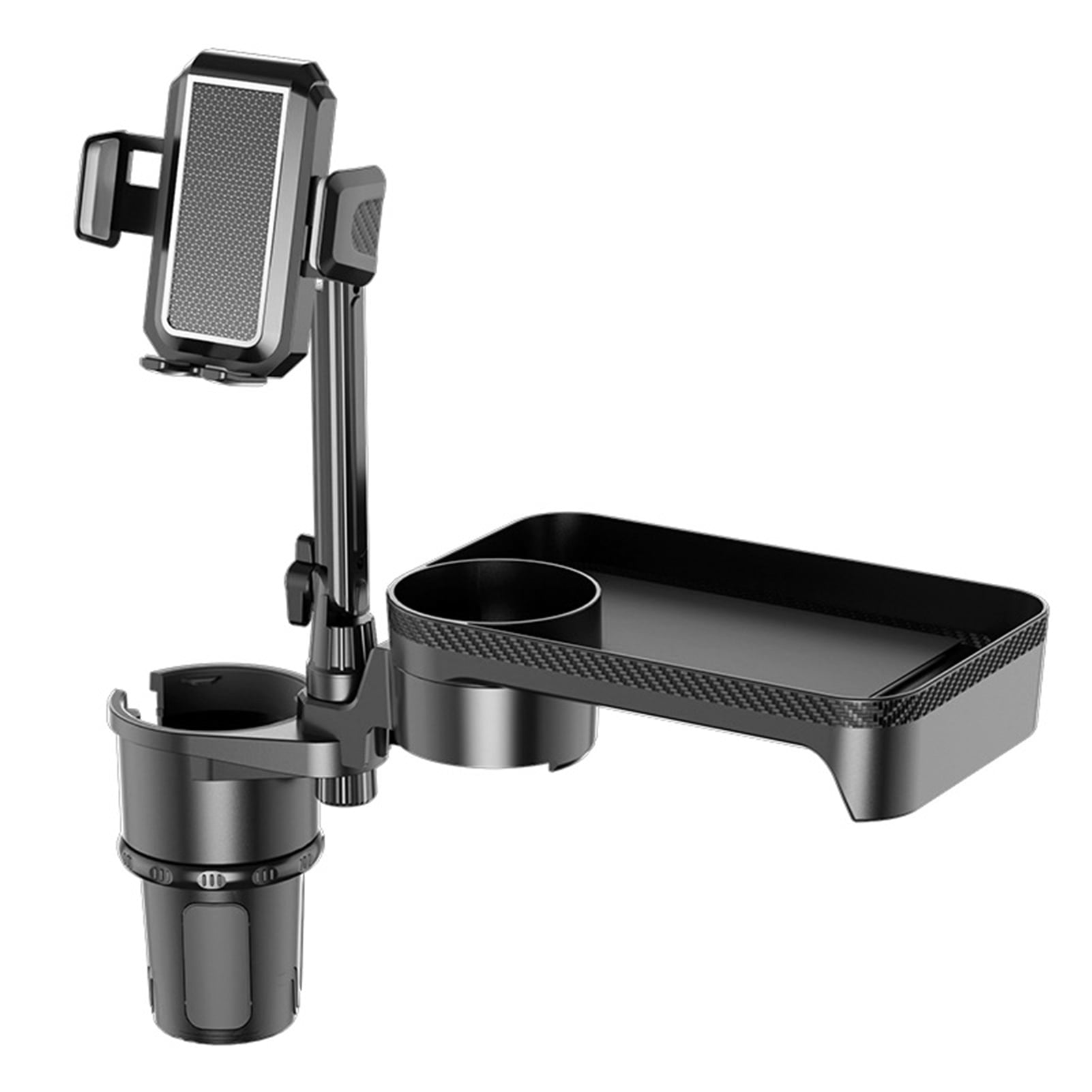 Phone Car Cup Holder Multifunctional Cup Holder Expander With 360 Rotation Tray Mobile Phone Holder Adjustable Base Auto Front Back Seat Organizer Size S, Green