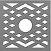 thumbnail image 3 of Ekena Millwork CMPP36CHSNI Chevron Architectural Grade PVC Pierced, Nickel Urethane Ceiling Medallions 36"OD x 9 3/8"ID x 1"P, 3 of 4