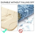 thumbnail image 2 of Memory Foam Bath Mat, Large Bathroom Rugs Non Slip, PVC Dot Bottom Quick Dry Bath Rug Runner, Absorbent Shower Mat for Bathroom Floor Tub, 20 x 32 Inch, White, 2 of 7
