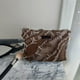 thumbnail image 4 of Bolso informal de hombro para mujer - Bolso mensajero de poliéster con correa ajustable, café o azul, 26x20x5cm, 4 of 6