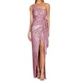 thumbnail image 1 of Prolriy Robes d'Invité de Mariage pour Femmes Robe à une Épaule avec Ceinture Fendue Plissée à Sequins Robe de Soirée pour Femmes 2025 Robe Formelle Or TG, 1 of 6