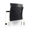 thumbnail image 4 of 24"x24" Black Poly Quarter Fender Set Mud Flap Hangers Plastic for Semi Truck 2PCS, 4 of 9