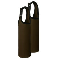 2pcs Neoprene Carrier Water Bottle Sleeve, 15.5-20oz Insulated Water Glass Bottle Carrier Bag Collapsible Drink Bottle Sleeve Cover Holder with Handle, Coffee