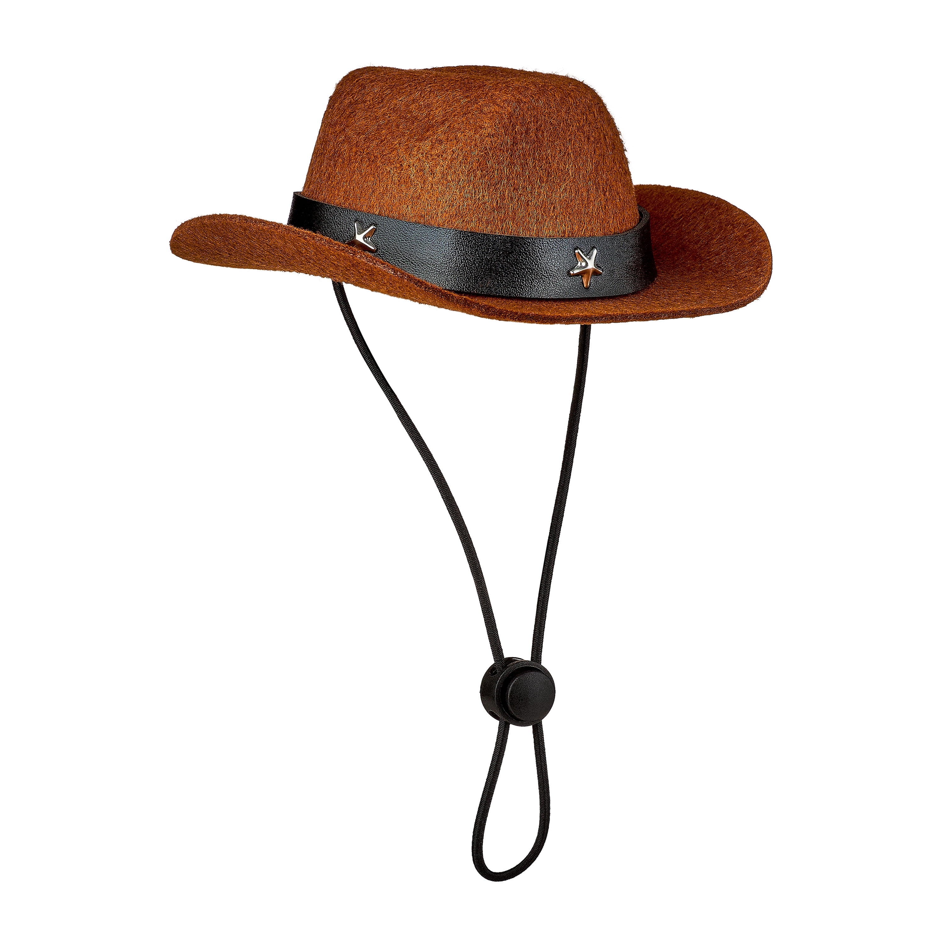 Vibrant Life Halloween Cowboy Hat Costume for Dogs & Cats, Brown, Extra Small/Small