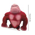 thumbnail image 3 of Gorilla Toy-Muñeco gorila rojo realista de látex, 15x17x8cm, para colección, 3 of 5