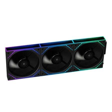 Thermalright TL-M12Q X3 120mm Daisy Chain Case Fans,ARGB Pc Fan Up to 2000RPM, Infinite Mirrors on Both Sides,Single Cable for Each Set of Fans Easier Installation (Black)