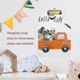 thumbnail image 5 of FMSHPON Halloween Orange Truck Ghost Skull Clipboard Hardboard Wood Nursing Clip Board and Pull for Standard A4 Letter 13x9 inches, 5 of 5