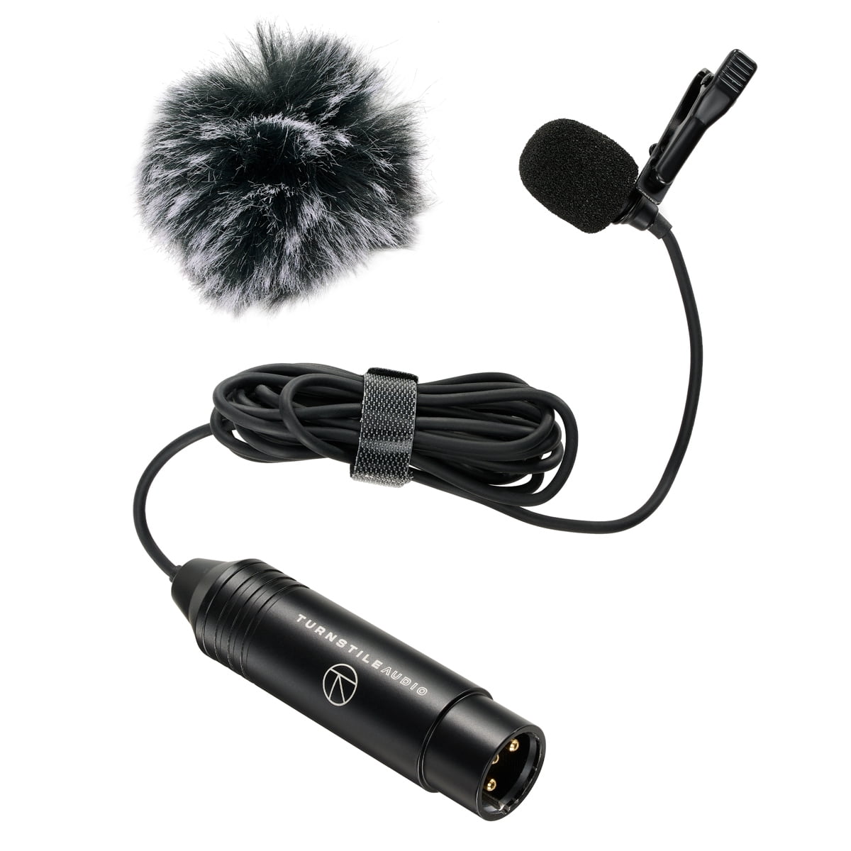 Turnstile Audio Station Series TASL300 XLR Omnidirectional Electret Condenser Lavalier Microphone, for Filming, Podcast, Livestream, Interviews, or YouTube Recording