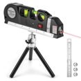 thumbnail image 2 of Multi-function High Precise Laser Leveling Instrument Steel Ruler Straight Line Laser Level Aligner Vertical Measure Tape (1PC), 2 of 7