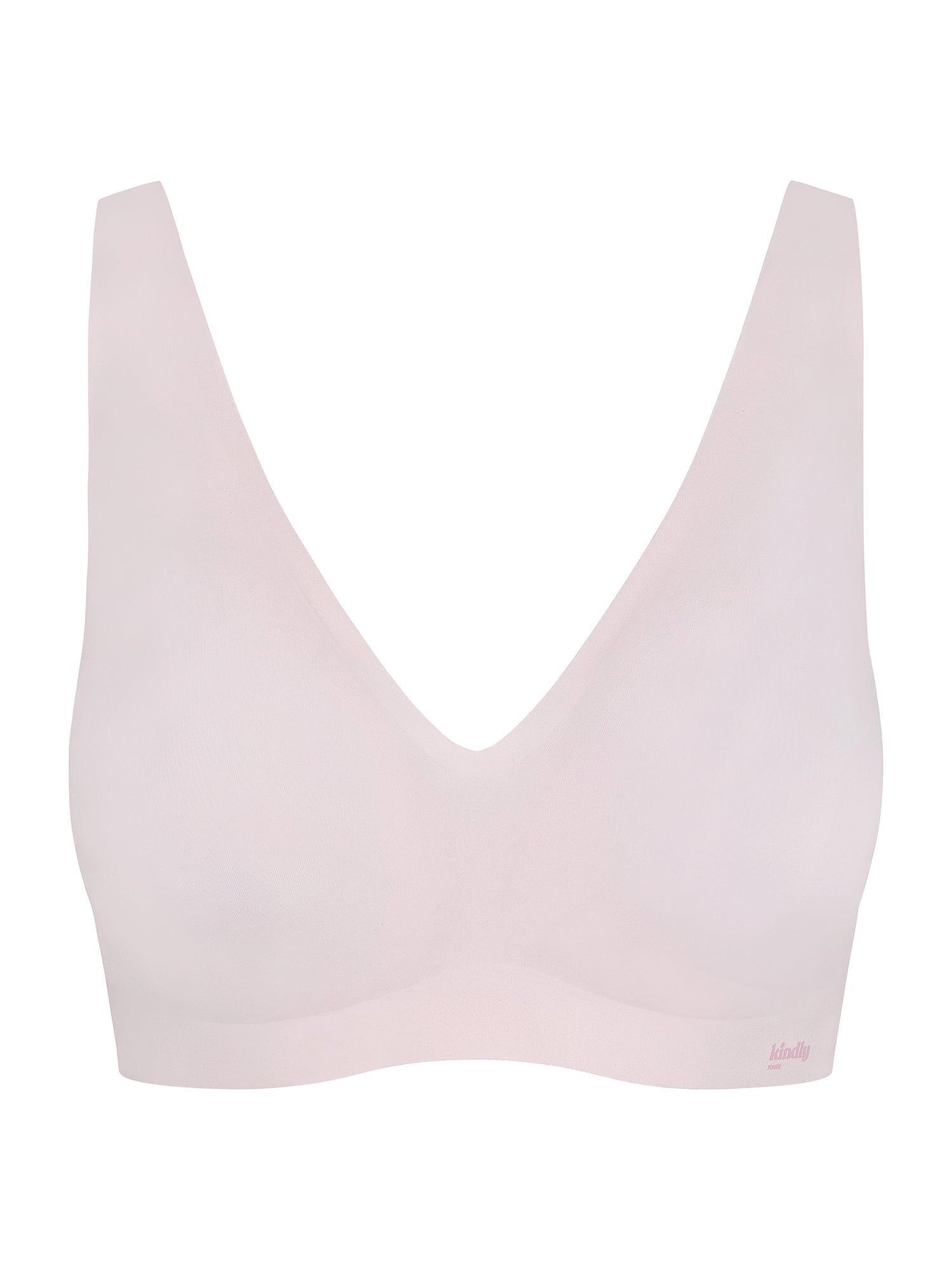 Kindly Yours Women’s So Comfy Micro Wire Free Bonded Push Up Plunge Bra, Sizes S-XXXL