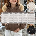 thumbnail image 4 of JUMEYU Jacket for Girls Cropped Faux Fur Hood Puffer Bomber Jacket for Girls Snap Front (Coffee,5-6 Years), 4 of 7
