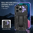 thumbnail image 6 of For iPhone 15 Pro Max Case with Belt Clip Holster, Heavy Duty Military Grade Drop Protective, 360° Rotating Kickstand Shockproof TPU Shell Durable Rugged Cover For iPhone 15 Pro Max, Purple, 6 of 15