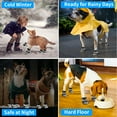 thumbnail image 6 of Innens Warm Pet Dog Shoes Waterproof Winter Anti-slip Rain Snow Boots,Black, 6 of 13