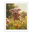 thumbnail image 5 of Paint By Numbers Kit for Adults Beginner - Tiny Piglet Floral Meadow Jump DIY Canvas Painting Kits for Adults, Frameless Paint By Number for Adults for Home Wall Decor 16x20 Inch, 5 of 7