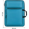thumbnail image 2 of ABPETE A3 Art Portfolio Carry Case Bag Drawboard Tote Handheld Storage Portable Shoulder Lightweight Box for 8k Sketch Pad Artist Drawing Painting Supplies, 2 of 15