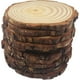 thumbnail image 3 of 10 piezas de rodajas de madera de 4 a 4,7 pulgadas, sin terminar, natural, con corteza de árbol, diámetro, círculo grande, centro de mesa rústico para boda, posavasos de disco, adornos navideños,, 3 of 5