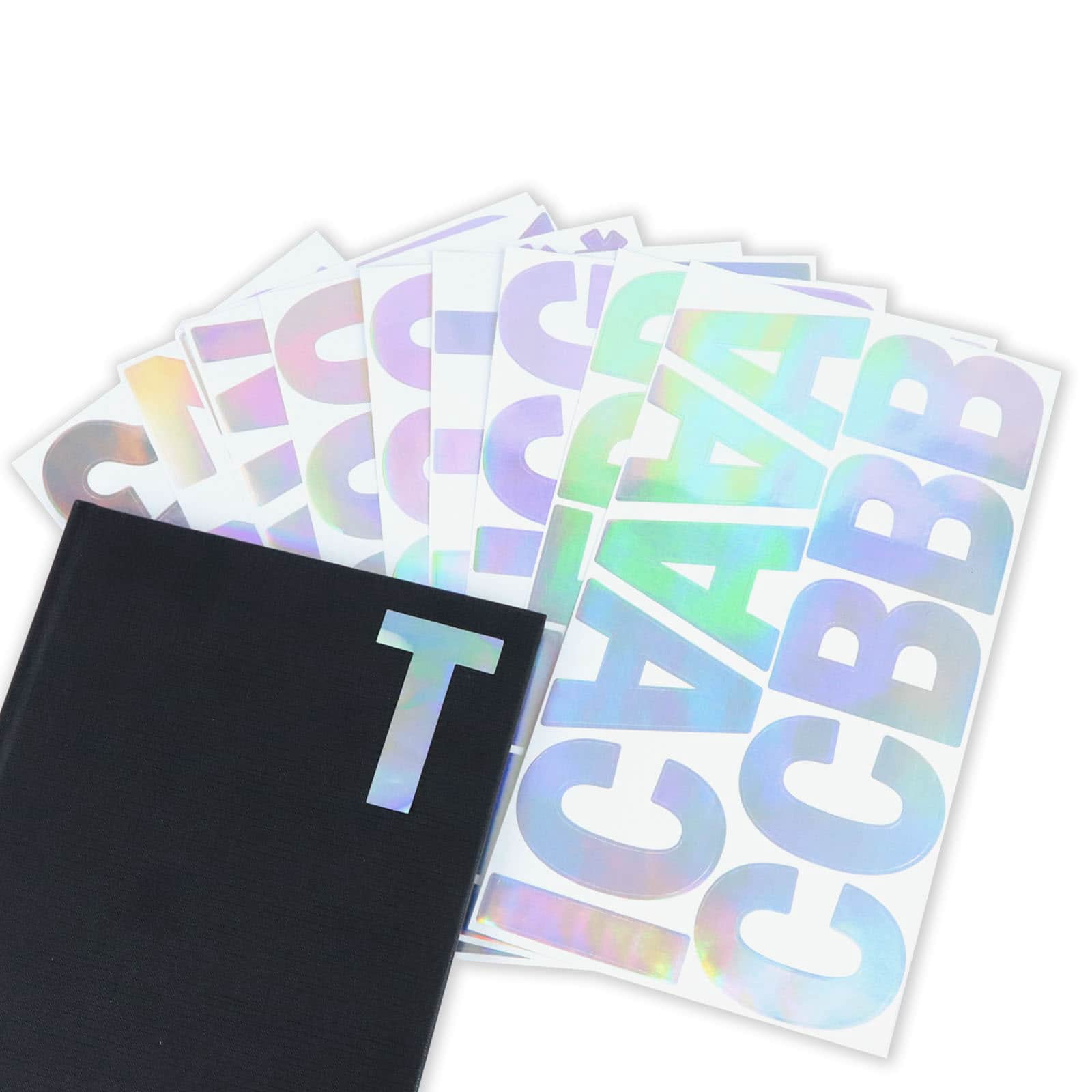 Recollections Iridescent Foil Alphabet Stickers, 12 Pack