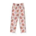 thumbnail image 6 of Uemuo Strawberry And Flowers Pattern Men's Wide Leg Palazzo Lounge Pants with Pockets Light Weight Loose Comfy Casual Pajama Pants-Small, 6 of 9