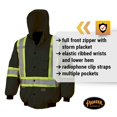 thumbnail image 5 of Pioneer High Visibility 7-in-1 Winter Bomber Jacket for Men - 100% Waterproof Safety Rainwear for Work - ANSI Class 1 Black, 5 of 8
